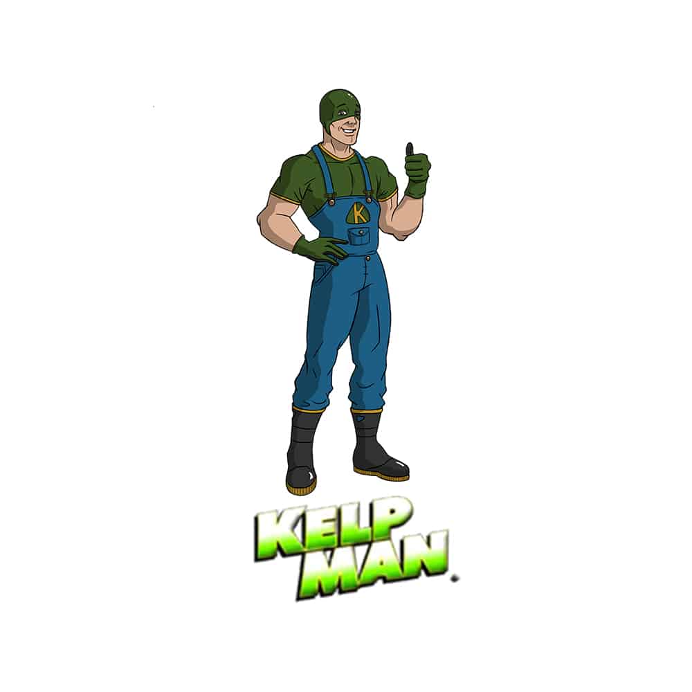 kelpman animation with kelpman logo